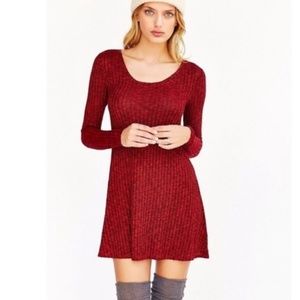 UO BDG Red Sweater Dress